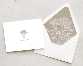 Joshua Tree Thank You Note Cards | Mojave Desert Thank You | Set of 10 | Joshua Tree Collection