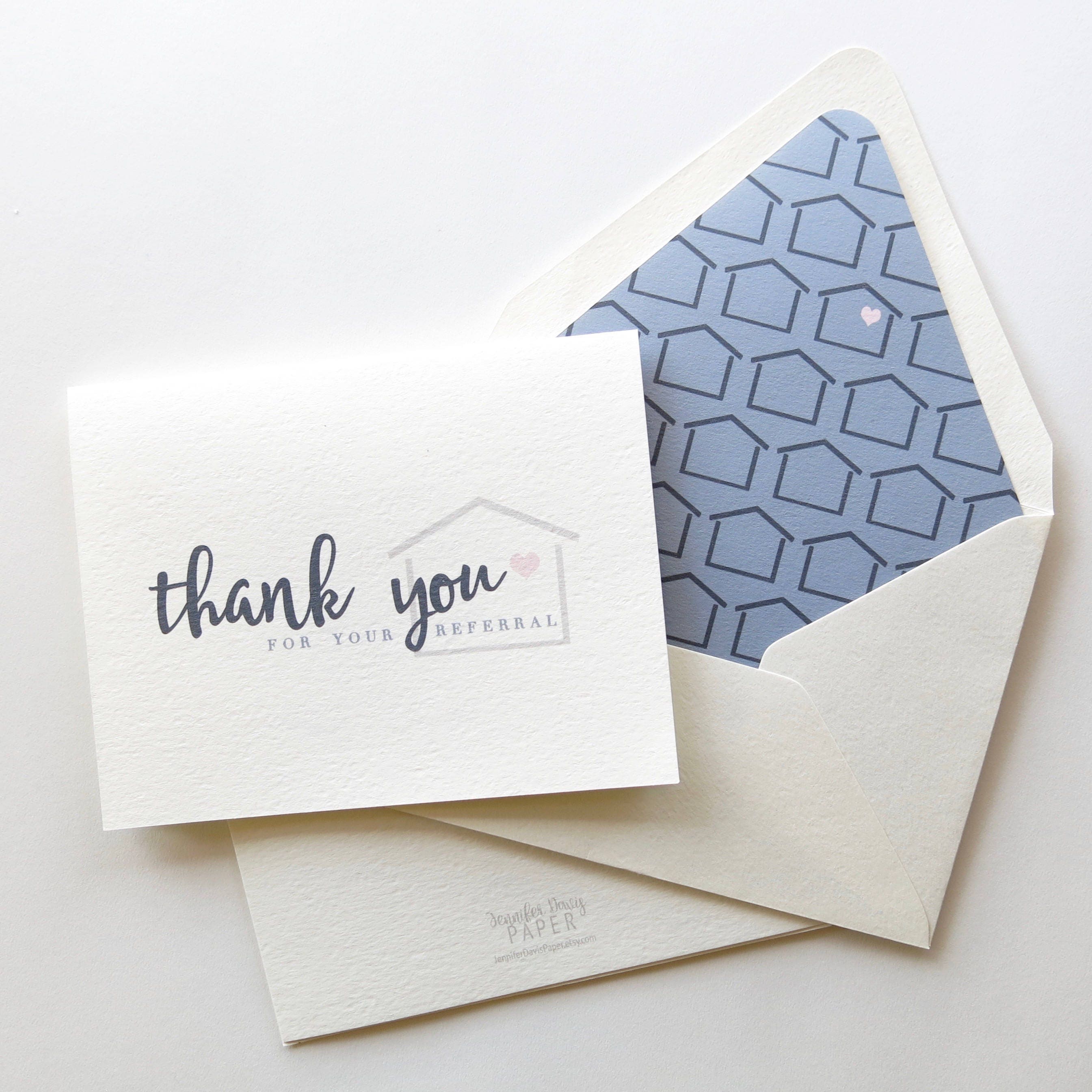 Real Estate Agent Thank You Cards Real Estate Referral ...