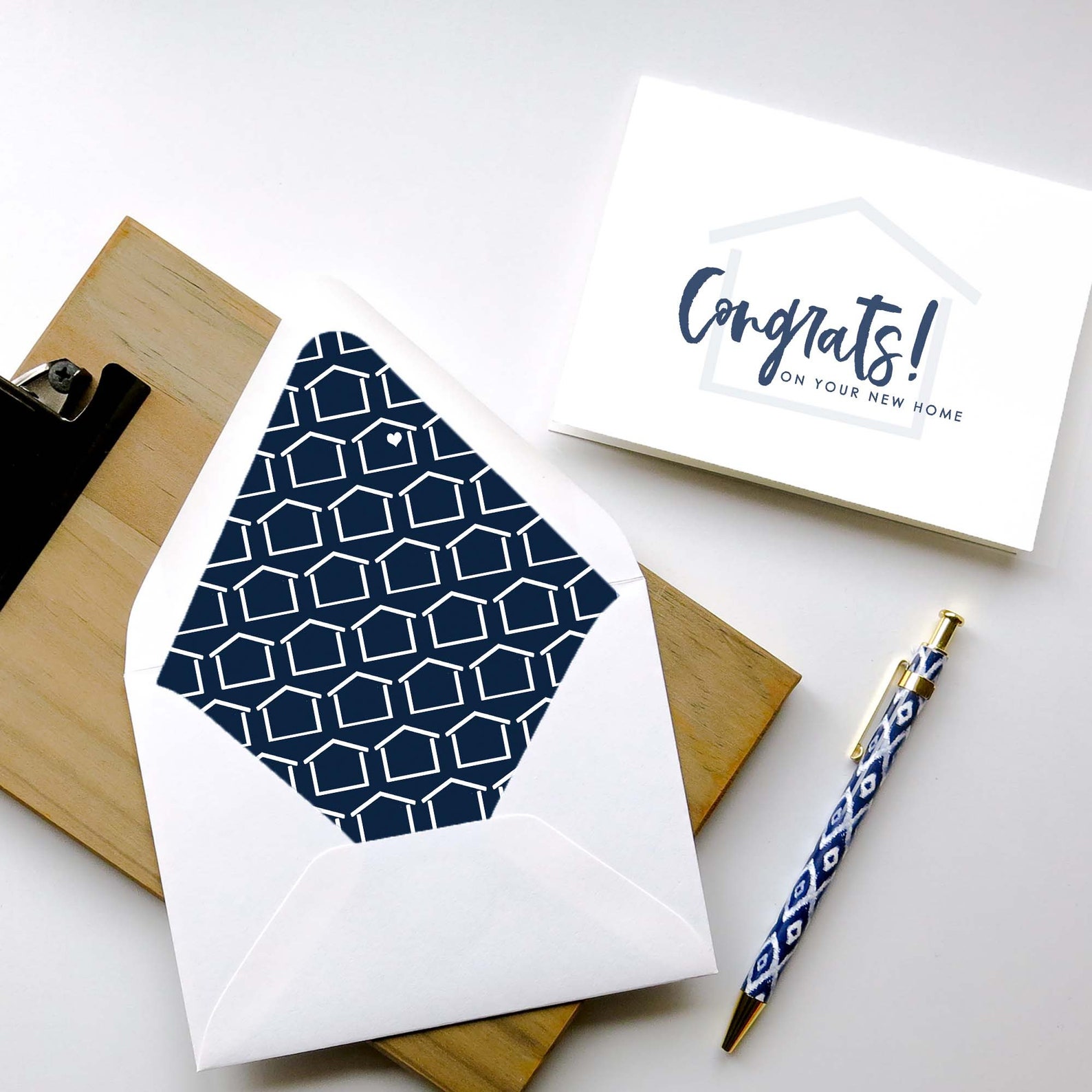 Congratulations on Your New Home Real Estate Agent Realtor Note Cards ...