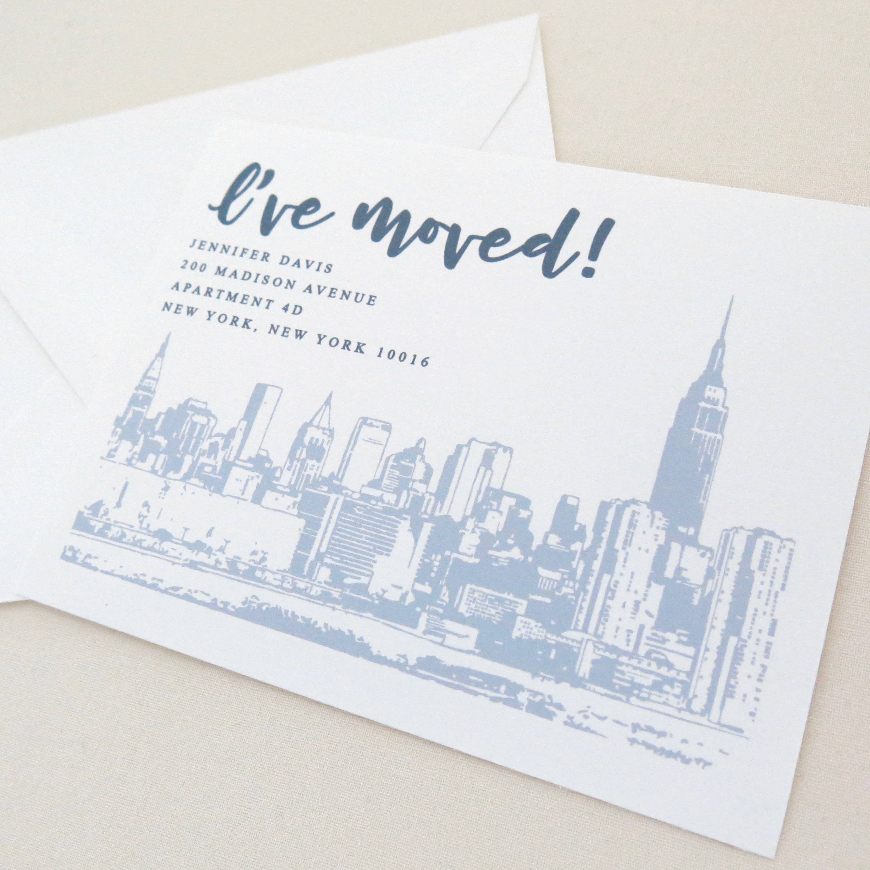 Change of Address New York City New York Skyline Moving Etsy