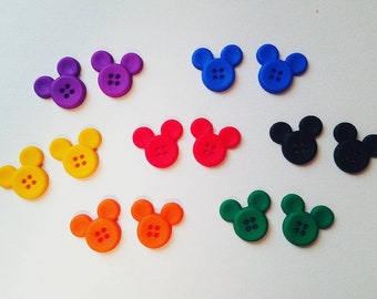 Mouse Button Stud Earrings