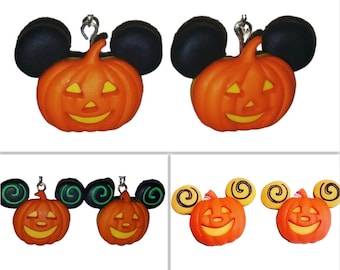 Mouse Jack-o-lantern Earrings