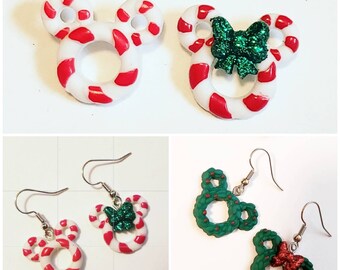 Mouse Christmas Earrings