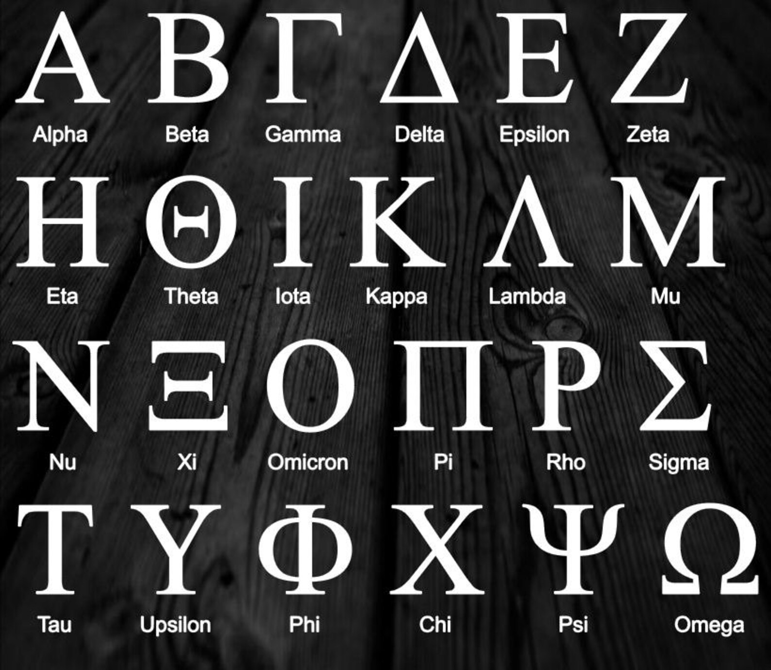 3 Greek Letters Vinyl Decal Greek Symbols Custom Greek Etsy