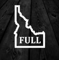 Idaho Full Decal | Full State Decal | Idaho Decal | Car Decal | Car Sticker | Multiple Font Choices | State Outline | 220