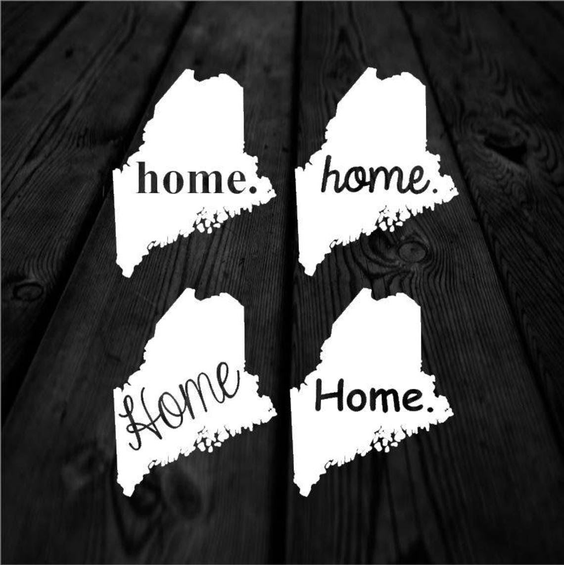 Maine Home Decal Home State Decal Maine Decal Car Decal Etsy Sweden