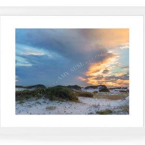 Beach dunes wall art print - beach digital download - beach dunes clip art - grayton beach florida - 30a prints