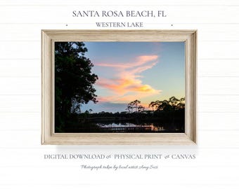 Western Lake in Grayton Beach, Florida, photograph, Print or Digital Download