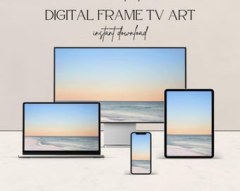 Fotografía de la costa de Destin, Florida, con playa oceánica imprimible (descarga digital)