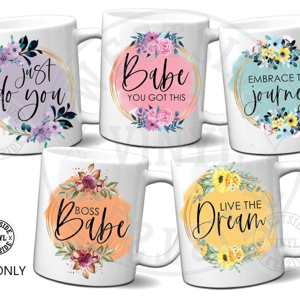 sublimation mug bundle - sublimation download - png downloads - mug files PNG - digital download - watercolour - sublimation files mug