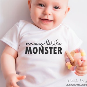 Mamas Monster - SVG Cut Files - SVG - Baby SVG - SVG Download - Pronto per la stampa e il taglio - Cute SVG - New Baby SVG - Baby Cut Files