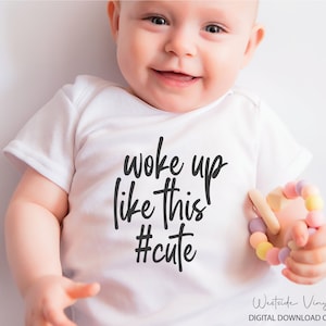 Desperté así archivo - SVG Cut Files - SVG - Baby SVG - SVG Download - Ready to Print and Cut - Cute SVG - New Baby SVG - Baby Wild SVG