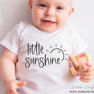 Sunshine Baby File SVG - SVG Cut Files - SVG - Baby SVG - SVG Download - Pronto per la stampa e il taglio - Cute SVG - New Baby SVG - Beach Cut Files