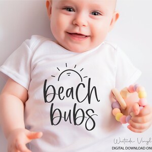 Beach Baby File SVG - SVG Cut Files - SVG - Baby SVG - SVG Download - Pronto per la stampa e il taglio - Cute SVG - New Baby SVG - Beach Cut Files