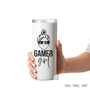 sublimação de jogos e arquivo svg - arquivos svg para roupas e produtos - novidade em design de gamer girl - design de camisa de gamer girl