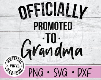 Download Promoted To Grandma Svg Etsy