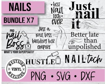 Nail Tech Svg Etsy