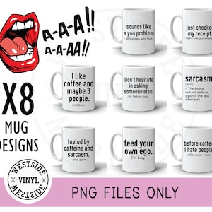 x8 sublimation bundle - sublimation designs - png files - funny png files - mug files - sublimation files - sublimation png - swear png