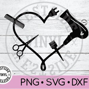 FRISUR SVG - svg Dateien - svg - svg - Haar Herz - Haar svg - Friseur - Beauty svg - Beauty Downloads - svg Frisur