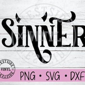 Archivo SVG de PECADOR - archivos svg - svg - descargas digitales - svg de pecador - svg de diablo