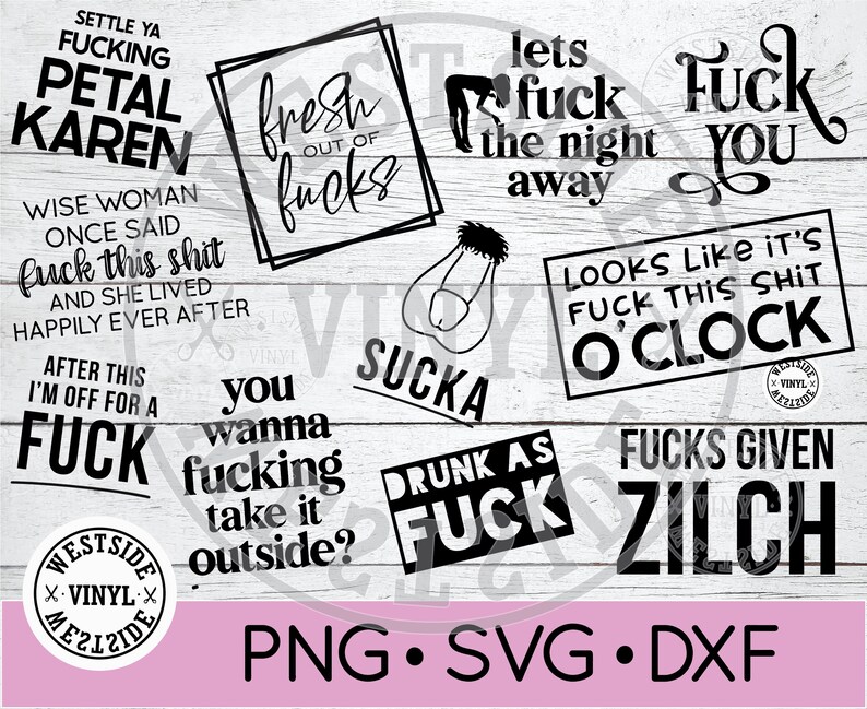 Download SWEAR BUNDLE SVG svg files funny svg files svg novelty | Etsy