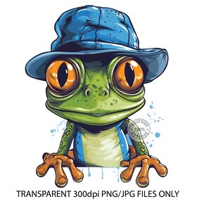 Fichier de sublimation de grenouille - téléchargement uniquement - dessins de sublimation de grenouille pour impression - dessins de sublimation de grenouille mignon fichiers png - clipart grenouille