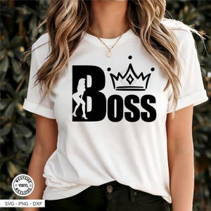 boss sublimation design for clothing - mugs - print and cut - svg files - svg boss - svg - digital downloads - girl boss - cricut svg