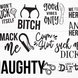 X7 BUNDLES SWEAR SVG - fichiers svg fichier svg drôle - svg - nouveauté svg - téléchargement svg - adultes svg - grossier svg - salope svg - bundle svg image 5