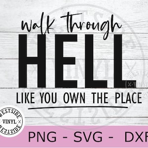 ENFER fichier SVG - fichiers svg - svg - téléchargements numériques - nouveauté svg - svg drôle - fichiers svg cricut - quptes svg - svg sarcastique