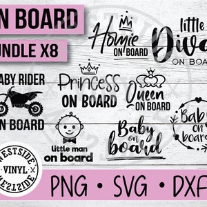 BABY ON BOARD - Baby-Svg-Dateien - Baby-Svg-Dateien - Baby-Svg-Paket-Svg-Dateien