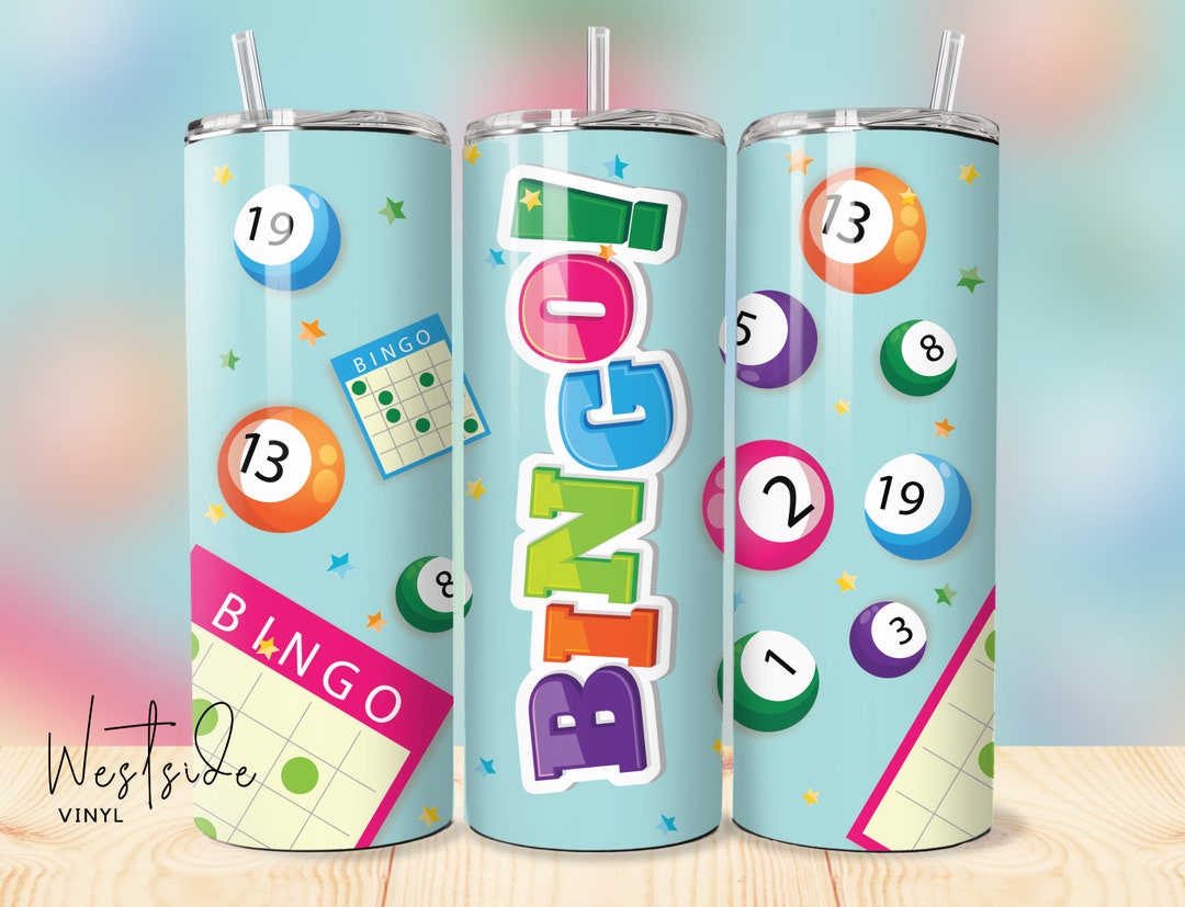 Bingo Tumbler Background Tumbler Sublimation Files Design for Tumblers