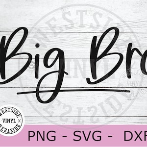 großer Bruder svg Schnittdatei für Cricut - svg Dateien - svg Bruder - Familie svg - digitale Downloads - Familie svg 0 Bruder svg