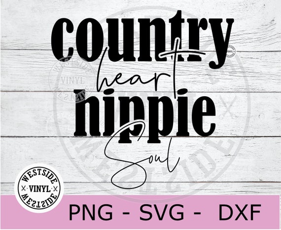 Country Heart Svg Svg Files Svg Digital Downloads - Etsy