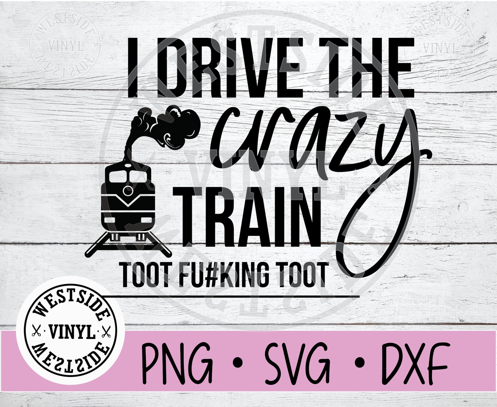 CRAZY TRAIN svg svg files svg digital downloads crazy | Etsy