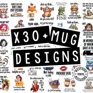 x34 funny sublimation mug designs - sublimation designs bundle  - sublimation novelty mug designs - funny png - sublimation designs for mugs