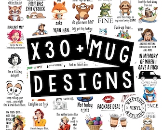 x34 funny sublimation mug designs - sublimation designs bundle  - sublimation novelty mug designs - funny png - sublimation designs for mugs