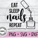 NAILS REPEAT File - svg Files - Svg - svg - digital downloads - nail svg - nails - beauty svg 