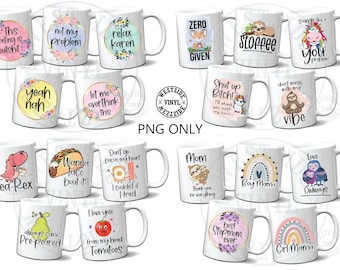sublimation bundle - sublimation download - png download funny - mug png file - digital download - bundles download - sublimation file mugs