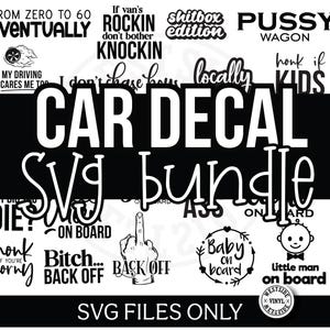 x24 car decal svg designs for print and cut - digital downloads only - car sticker designs svg file download and create