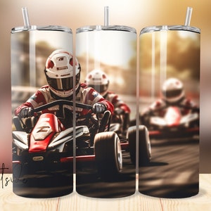 go karts tumbler background - tumbler sublimation files - design for 20oz tumblers templates designs - sublimation go kart track