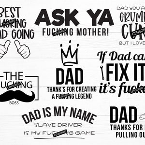 SWEAR BUNDLE DAD - svg dateien lustige svg-Dateien - svg - Neuheits-Vater-Svg-Svg-Downloads-Vater-Bündel-Svg-Vater-Tage-Svg-Bundle