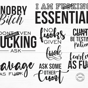 SWEAR BUNDLE SVG - svg dateien lustige svg - svg - Neuheit svg - svg Downloads - Bundles svg - rüde svg - Hündin svg - svg bündel