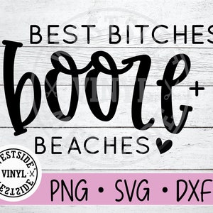 BITCHES BOOZE BEACHES - fichiers svg - svg potable - téléchargements numériques - fichiers svg drôles - filles voyage svg