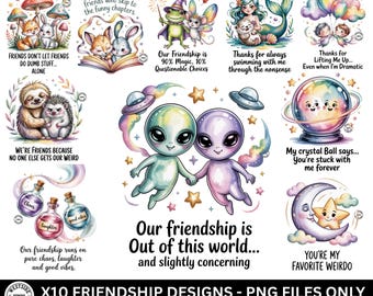 friendship sublimation designs digital download only - cute sublimation files for clothing mugs and more - friendship quotes for sublimation