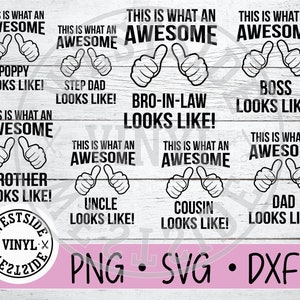 DUIMEN OMHOOG X13 SVGS - svg-bestanden - zus svg - bundel svg - svg-downloads - zo ziet geweldig eruit - moeder svg - nichtje svg