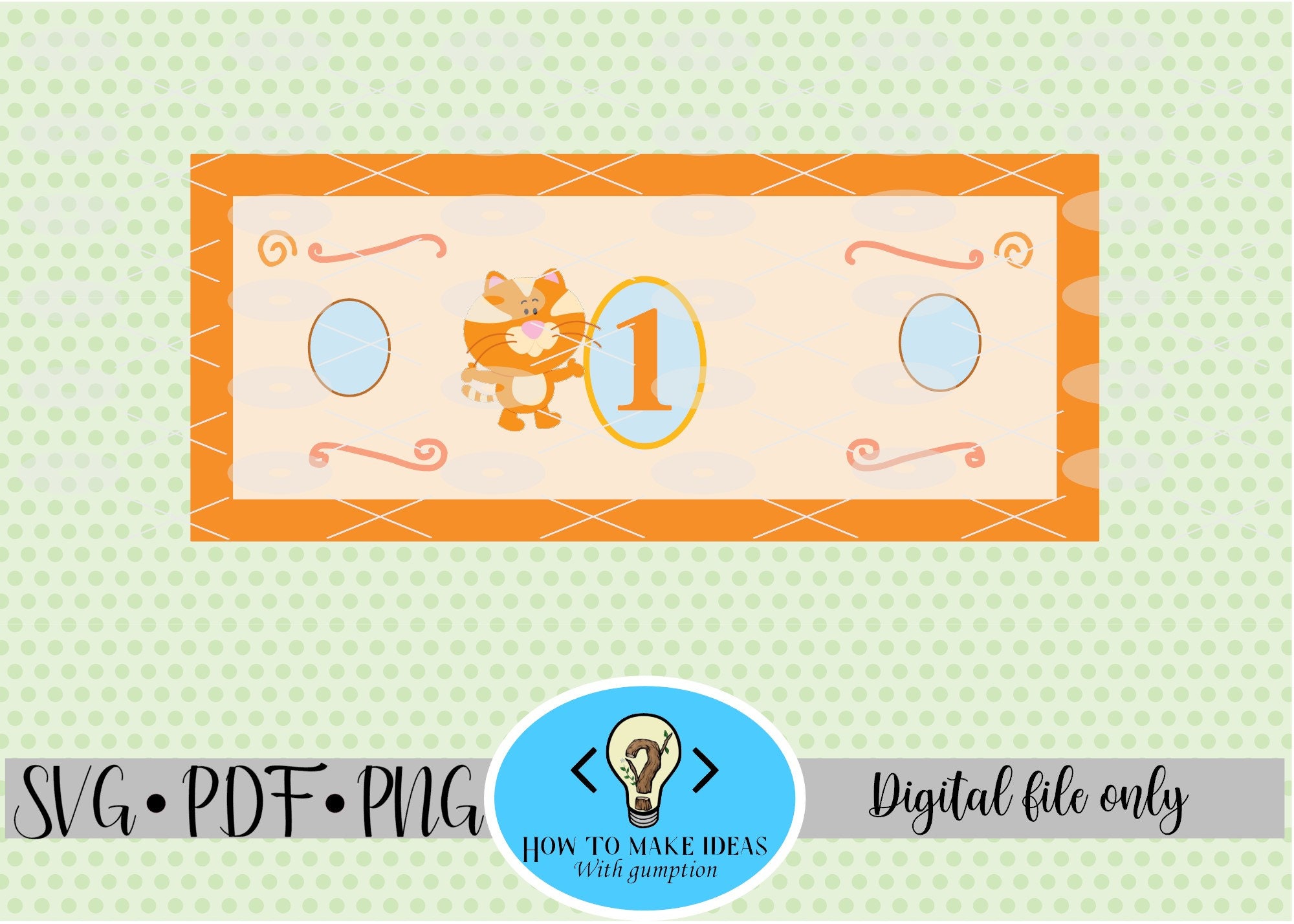 Orange kitten dollars from Blues Clues