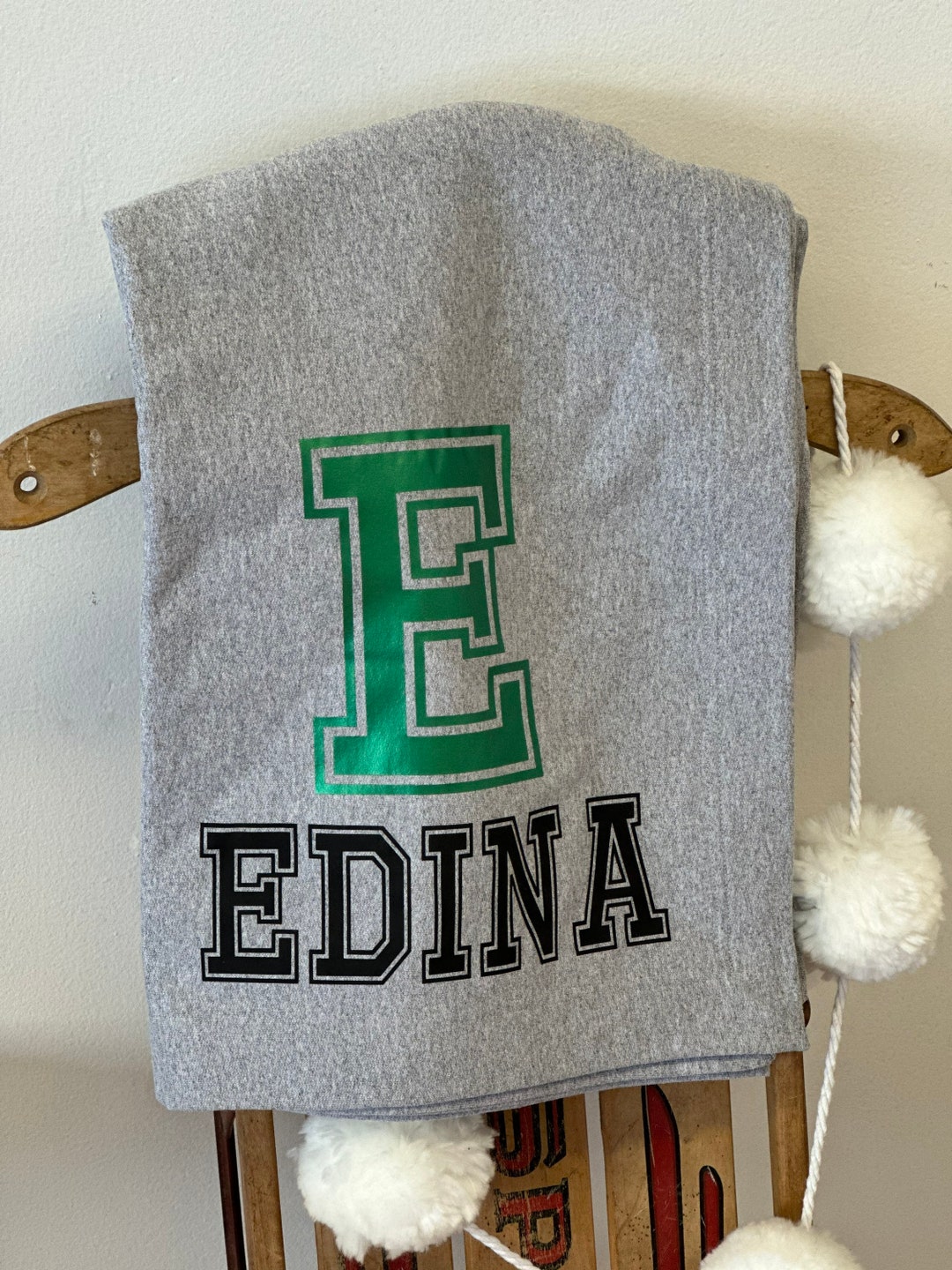 Edina Stadium Sweatshirt Blanket Etsy