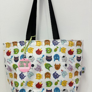 Waterproof reversible Cat tote bag