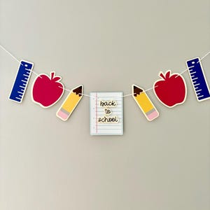 back to school garland banner 5’