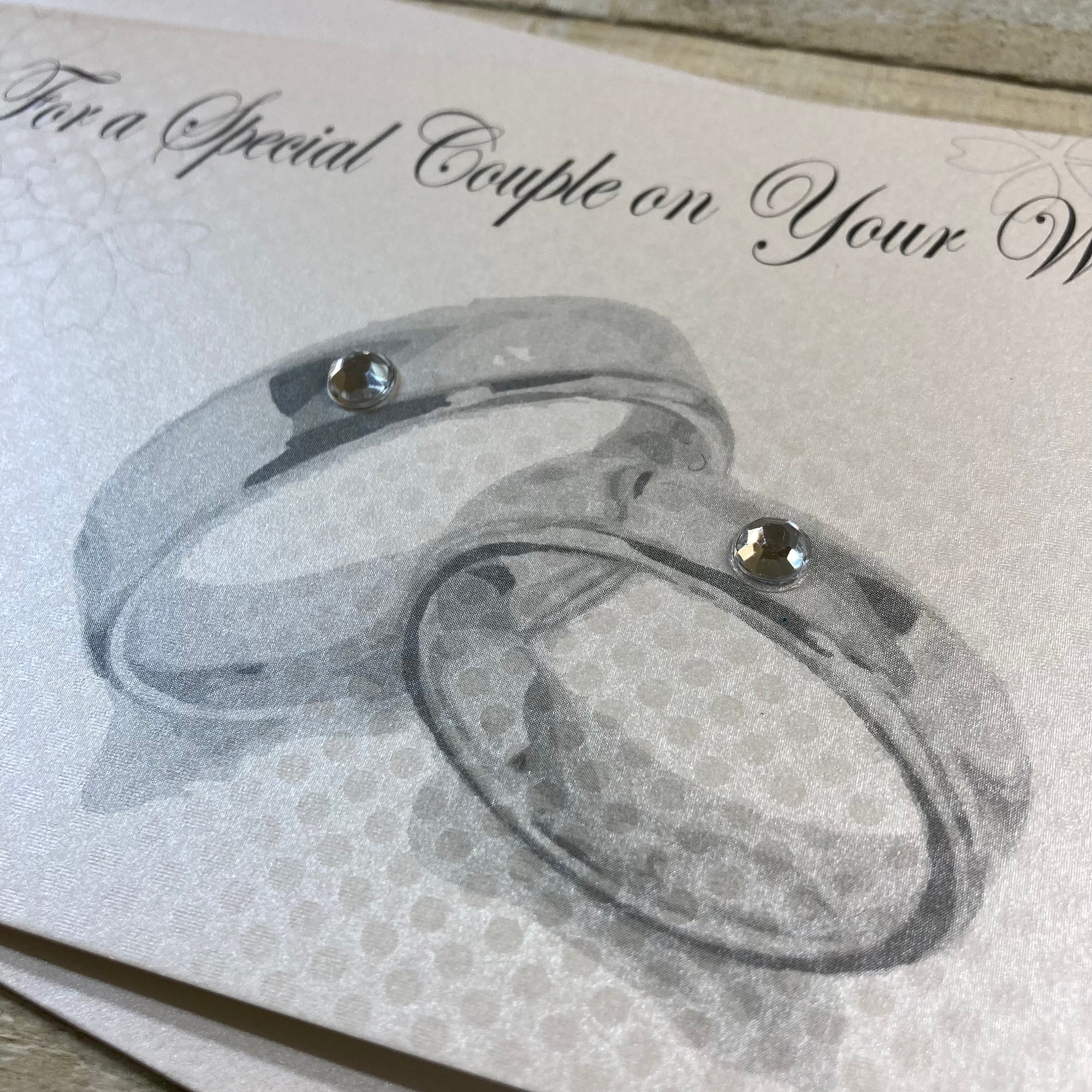 Personalised Wedding Card Rings Design - Son, Daughter, Sister, Brother ...